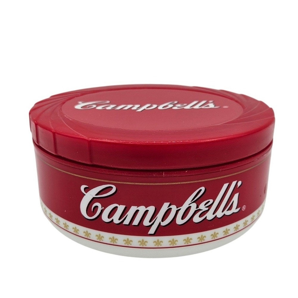 Campbells Soup Insulated Travel Bowl Red White 10.5oz 2002 A. Aronson Vintage‎